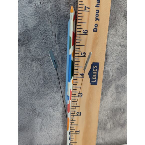 Vintage Polka Dot Noise Maker Party Clapper Metal Tin 7" - Picture 3 of 5